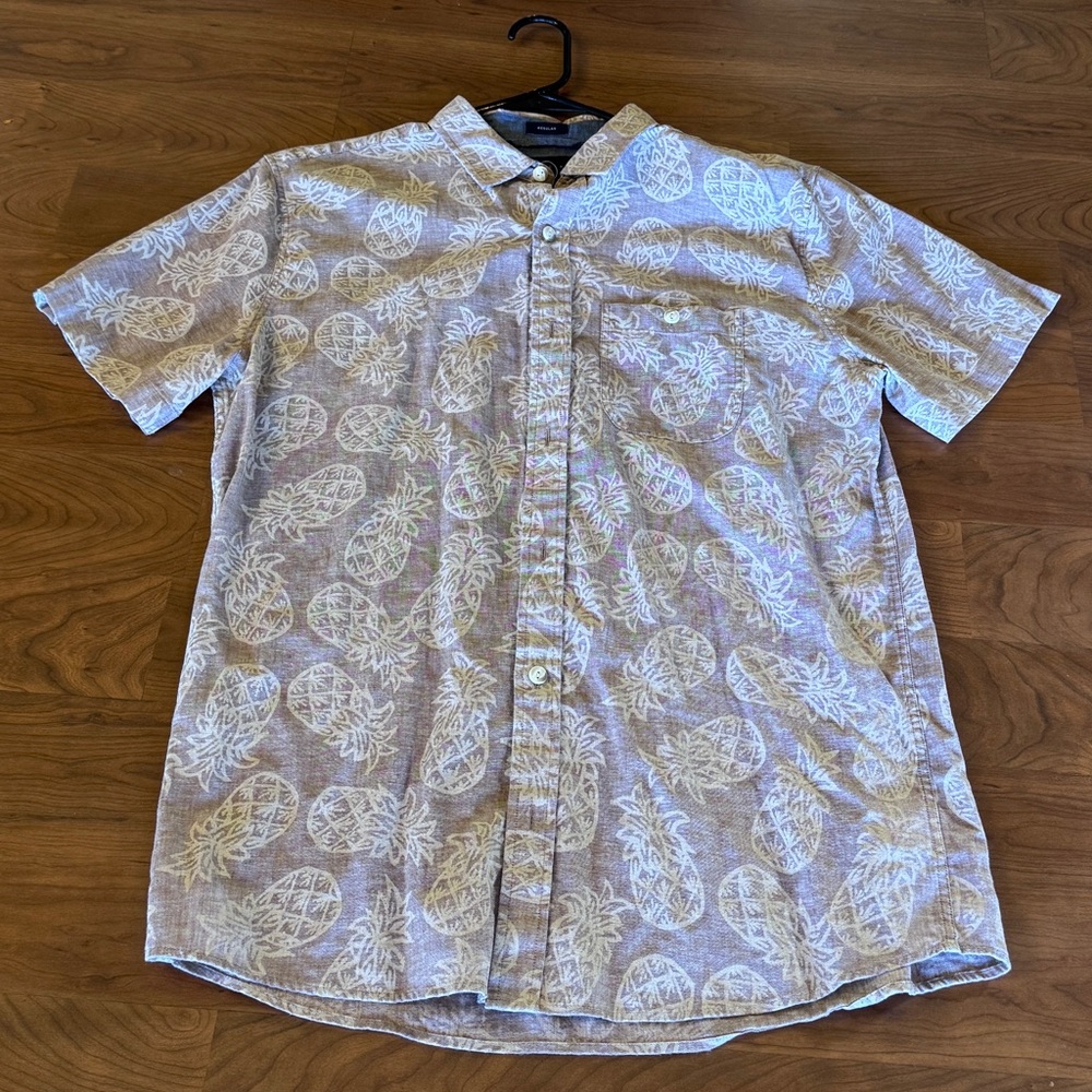 Aloha Pineapple Button Down